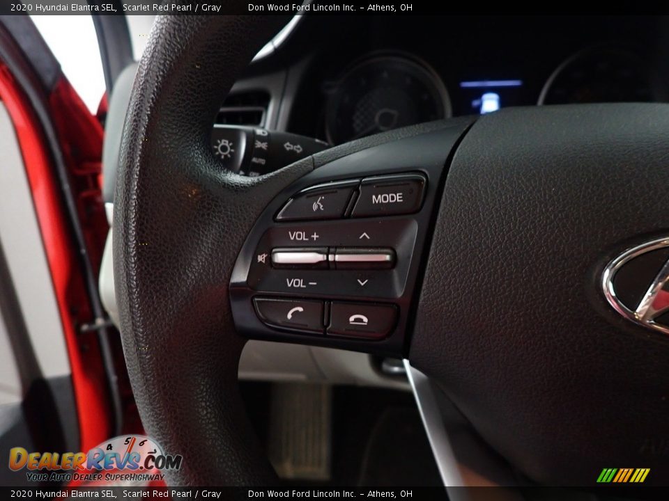 2020 Hyundai Elantra SEL Scarlet Red Pearl / Gray Photo #26