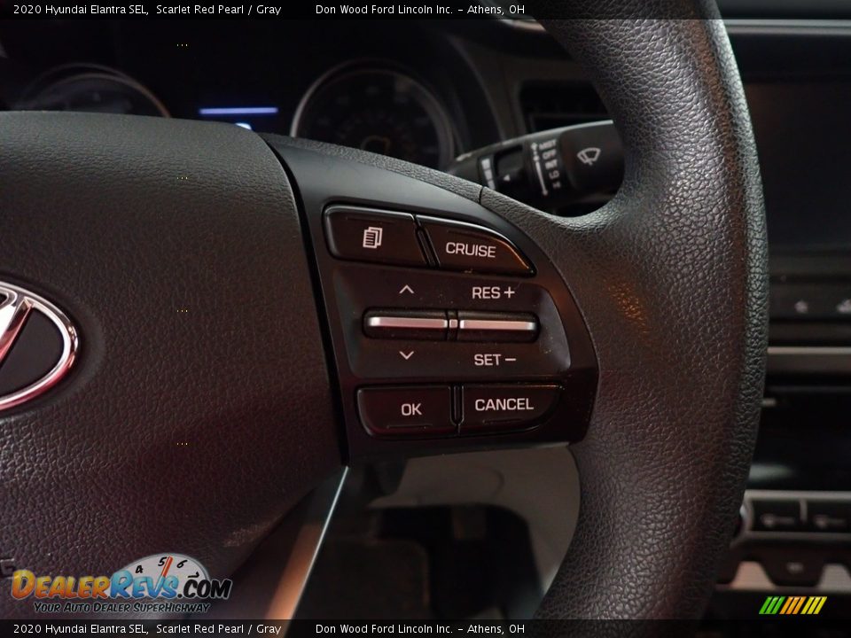 2020 Hyundai Elantra SEL Scarlet Red Pearl / Gray Photo #27