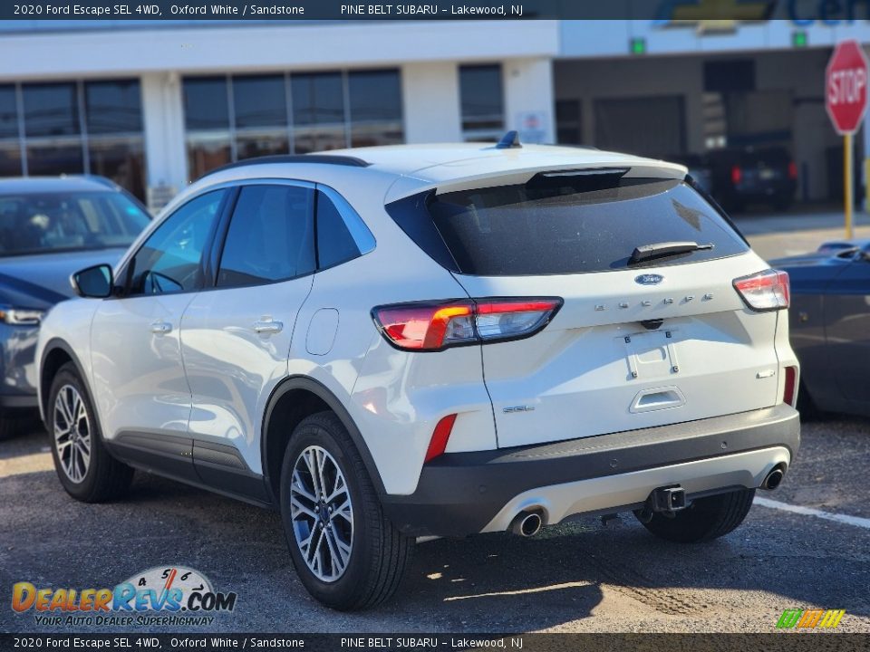 2020 Ford Escape SEL 4WD Oxford White / Sandstone Photo #6