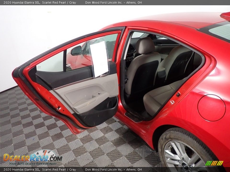 2020 Hyundai Elantra SEL Scarlet Red Pearl / Gray Photo #31
