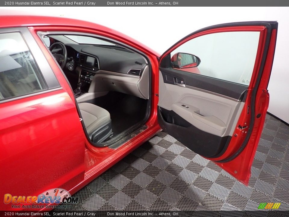 2020 Hyundai Elantra SEL Scarlet Red Pearl / Gray Photo #35