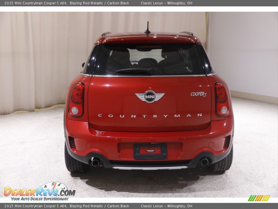 2015 Mini Countryman Cooper S All4 Blazing Red Metallic / Carbon Black Photo #19