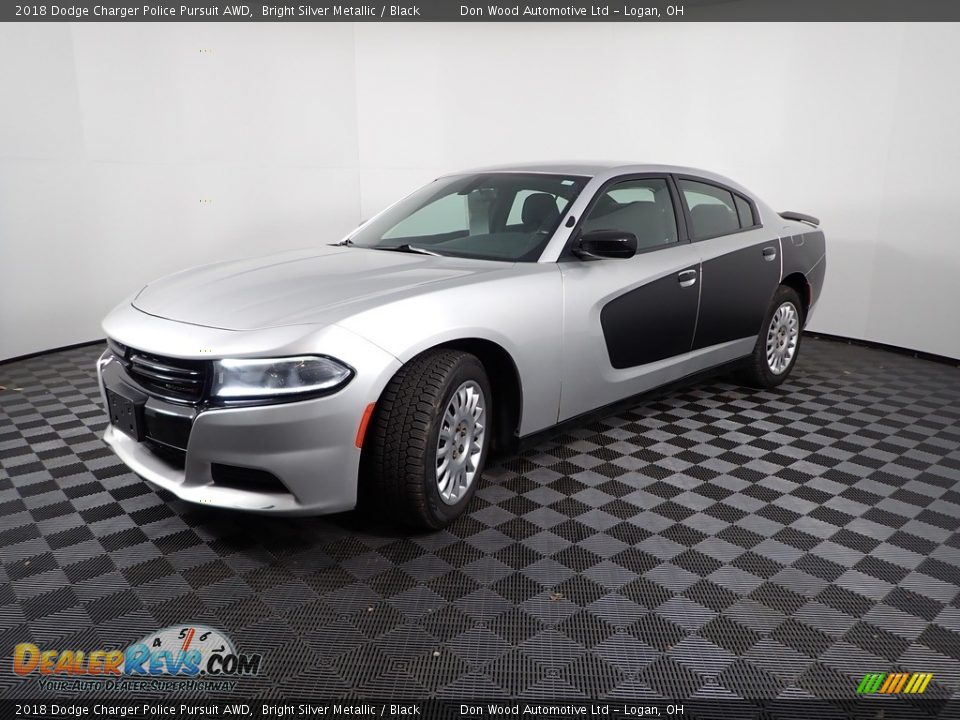 Bright Silver Metallic 2018 Dodge Charger Police Pursuit AWD Photo #4