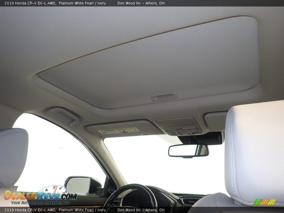 2019 Honda CR-V EX-L AWD Platinum White Pearl / Ivory Photo #2