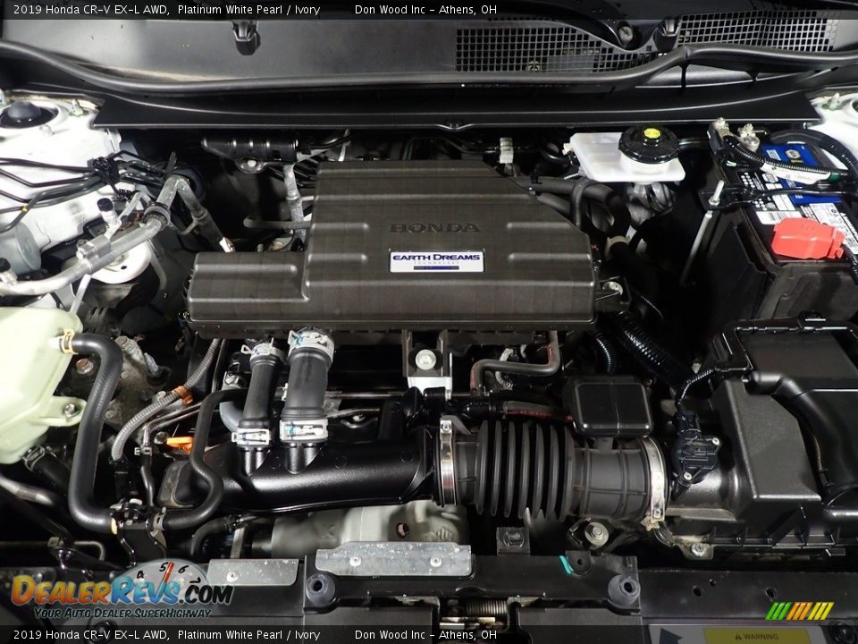 2019 Honda CR-V EX-L AWD Platinum White Pearl / Ivory Photo #7