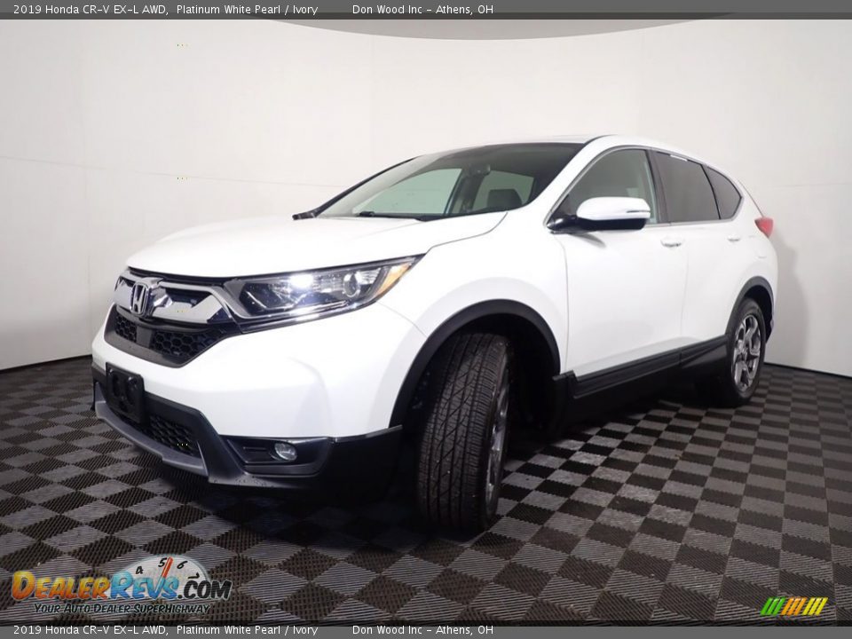 2019 Honda CR-V EX-L AWD Platinum White Pearl / Ivory Photo #8