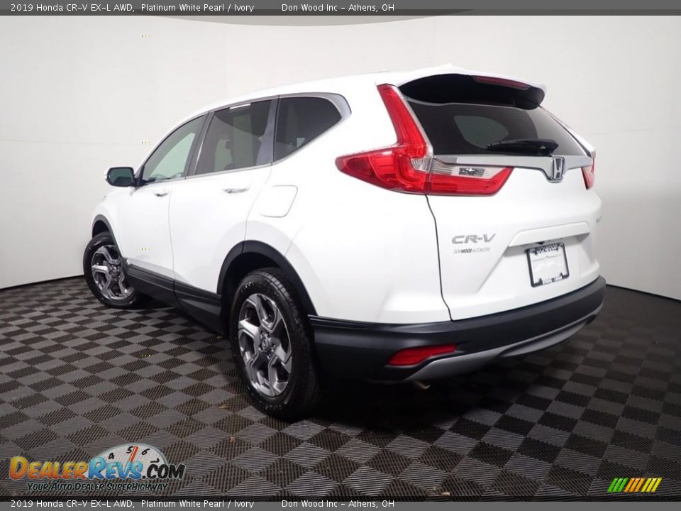 Platinum White Pearl 2019 Honda CR-V EX-L AWD Photo #10