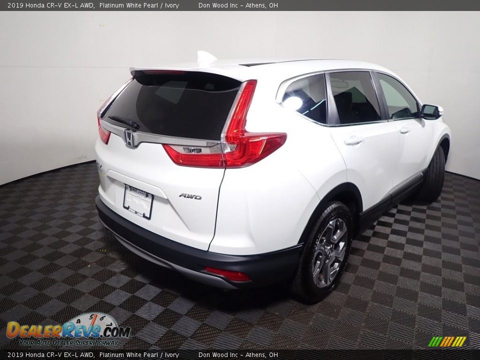 2019 Honda CR-V EX-L AWD Platinum White Pearl / Ivory Photo #17