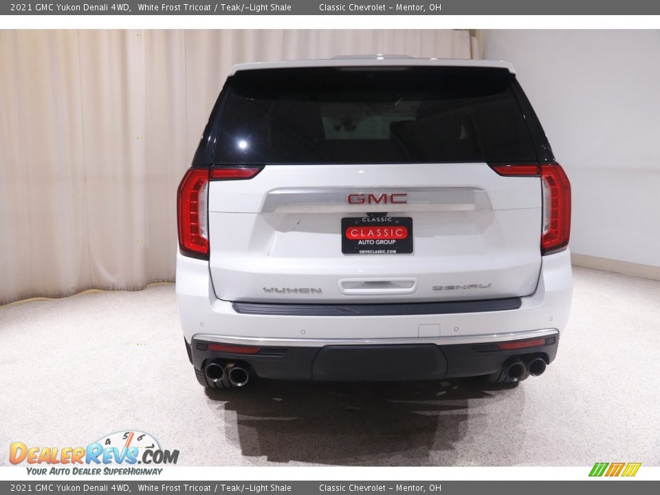 2021 GMC Yukon Denali 4WD White Frost Tricoat / Teak/­Light Shale Photo #25