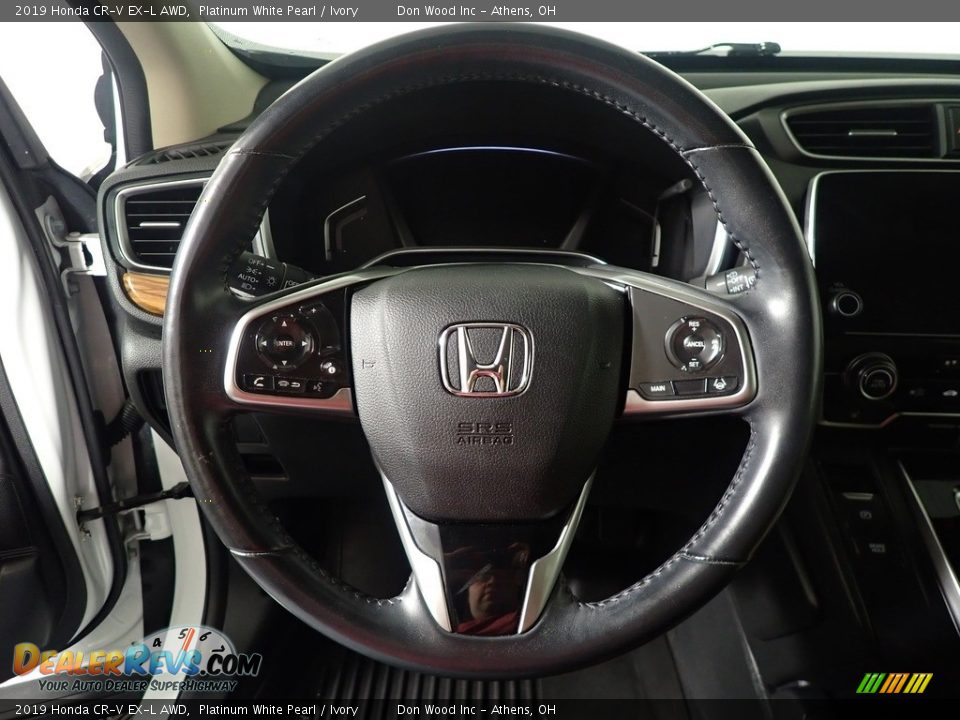 2019 Honda CR-V EX-L AWD Platinum White Pearl / Ivory Photo #25