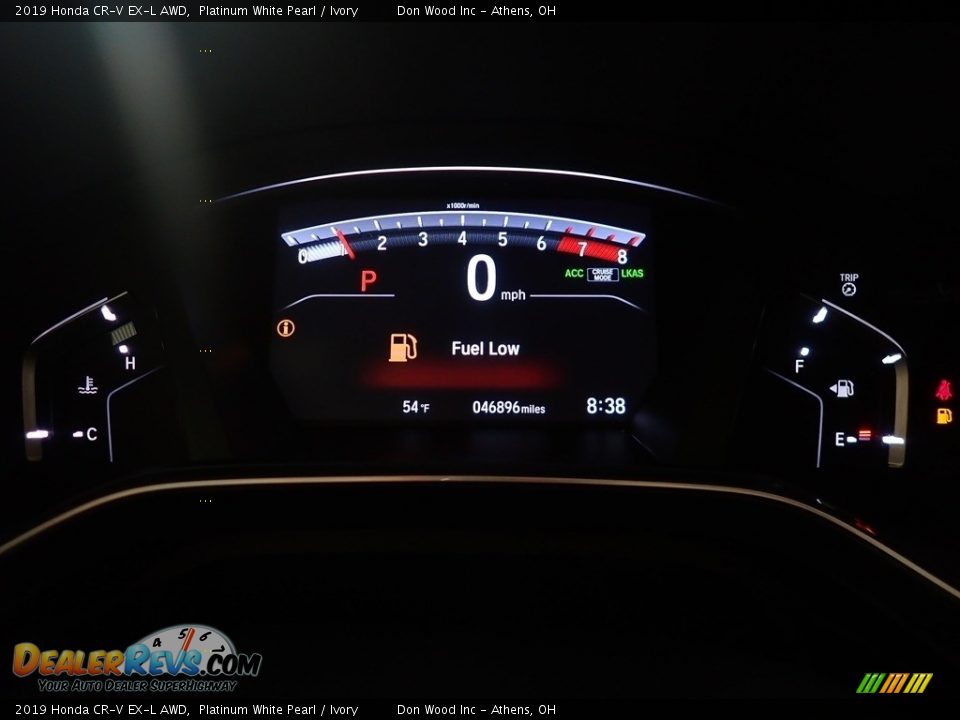 2019 Honda CR-V EX-L AWD Platinum White Pearl / Ivory Photo #26