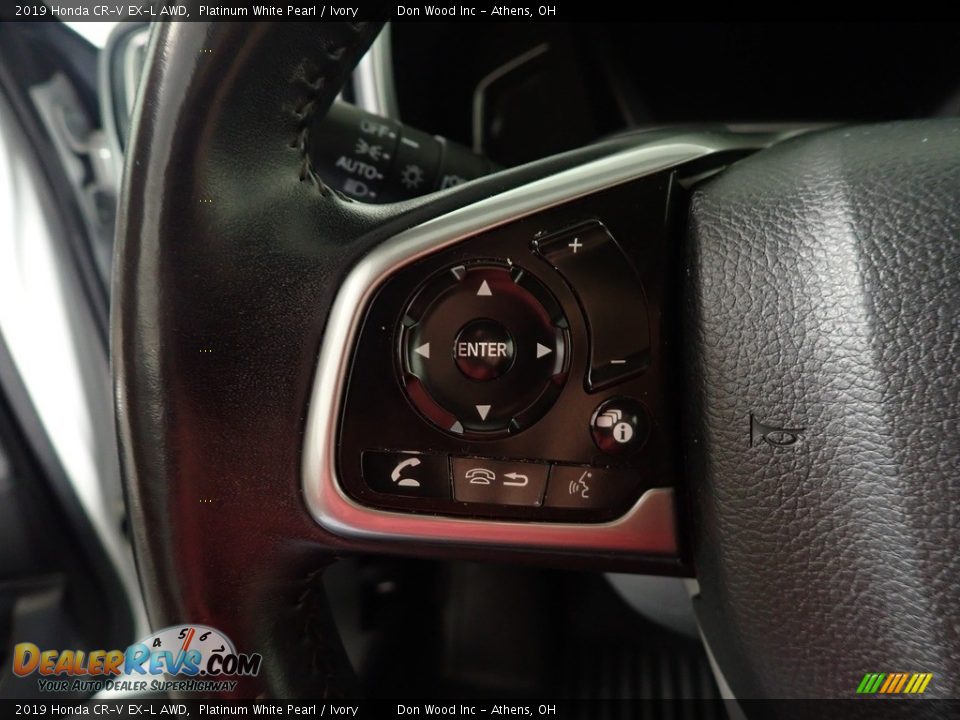 2019 Honda CR-V EX-L AWD Platinum White Pearl / Ivory Photo #27
