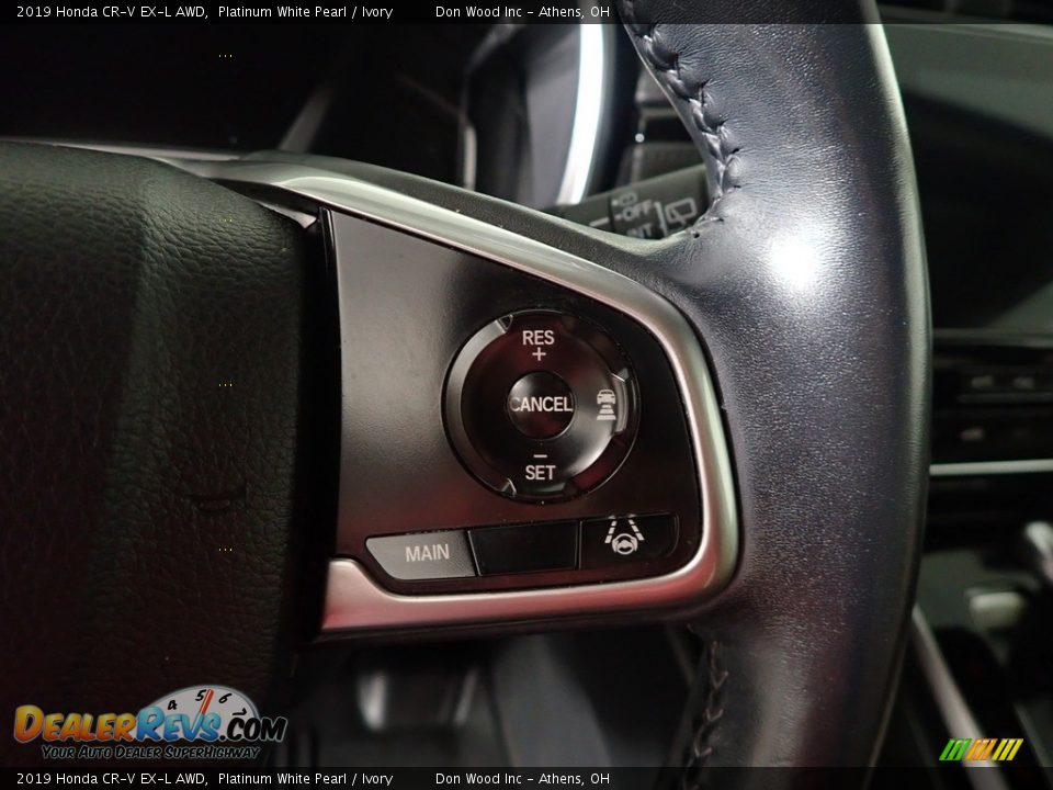 2019 Honda CR-V EX-L AWD Platinum White Pearl / Ivory Photo #28