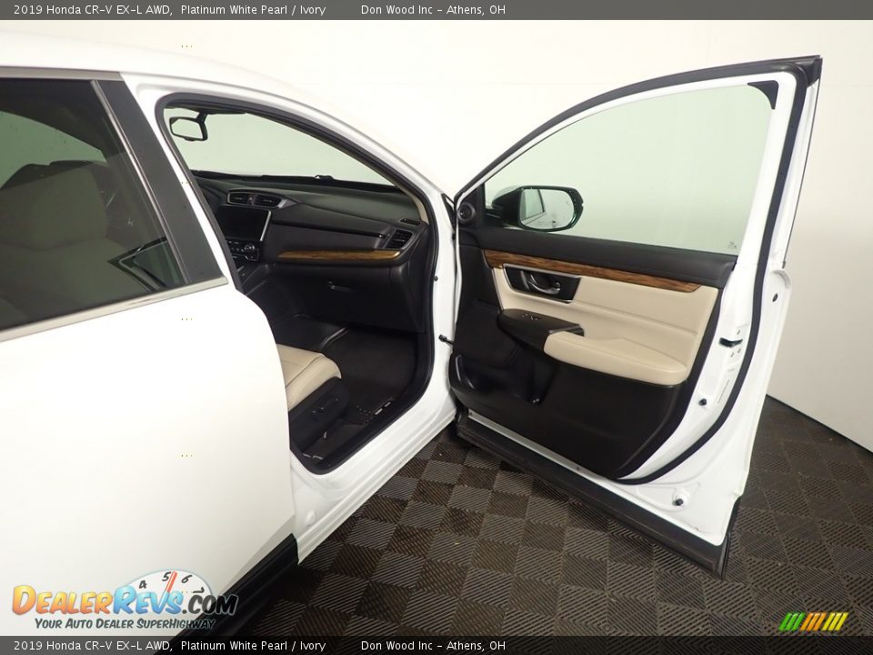 2019 Honda CR-V EX-L AWD Platinum White Pearl / Ivory Photo #36