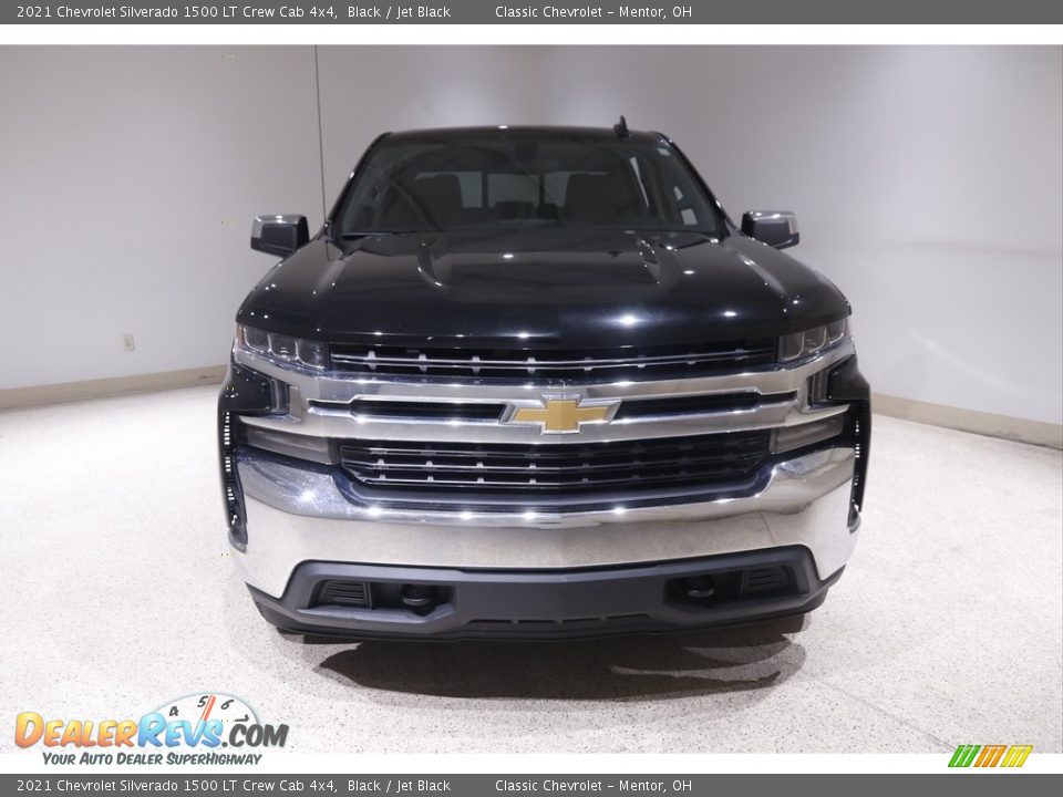 2021 Chevrolet Silverado 1500 LT Crew Cab 4x4 Black / Jet Black Photo #2