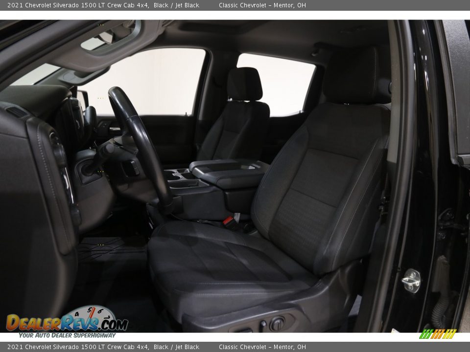 2021 Chevrolet Silverado 1500 LT Crew Cab 4x4 Black / Jet Black Photo #5