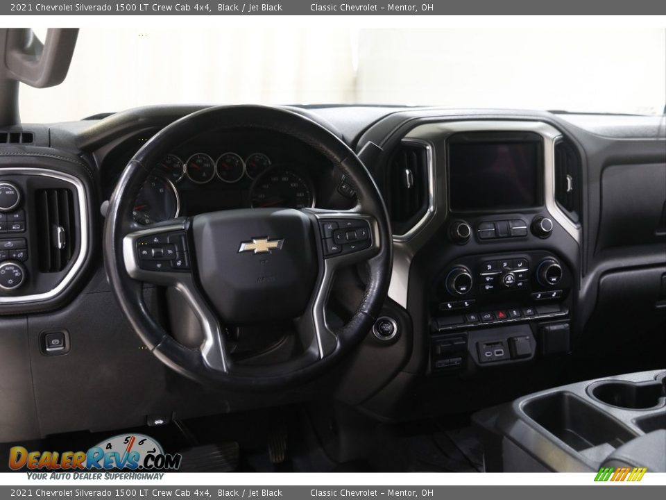 2021 Chevrolet Silverado 1500 LT Crew Cab 4x4 Black / Jet Black Photo #7