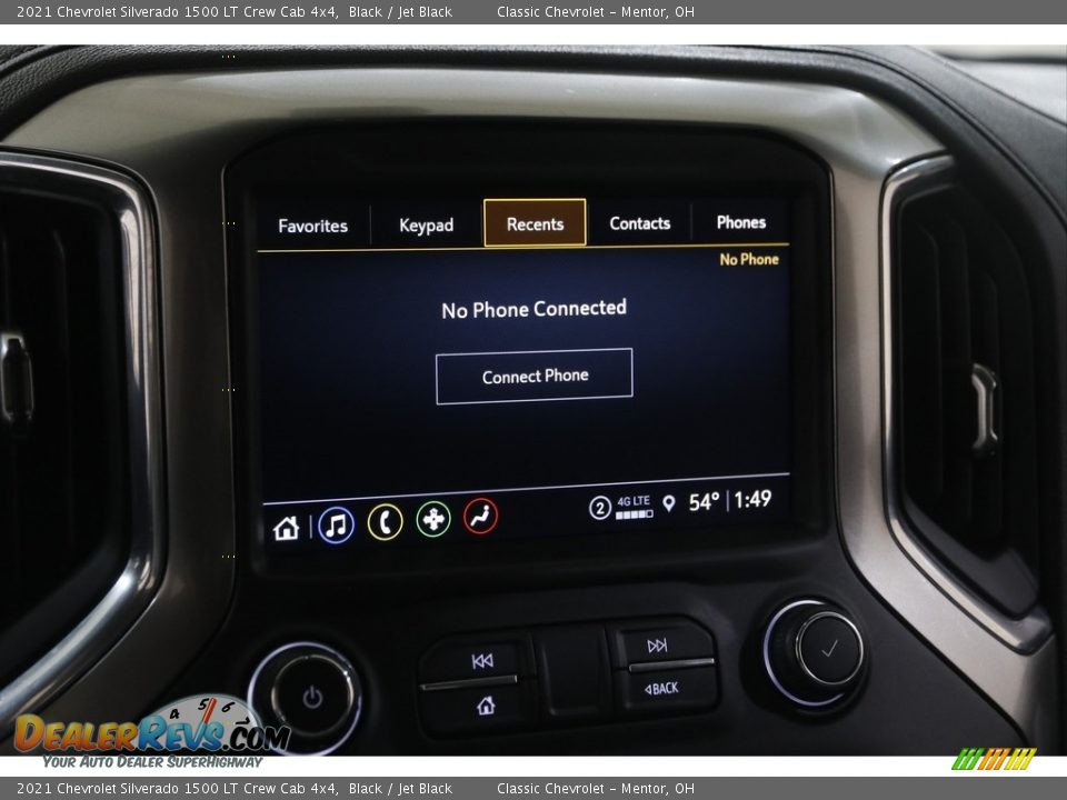 2021 Chevrolet Silverado 1500 LT Crew Cab 4x4 Black / Jet Black Photo #12