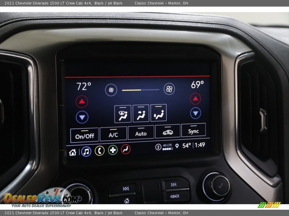 2021 Chevrolet Silverado 1500 LT Crew Cab 4x4 Black / Jet Black Photo #13