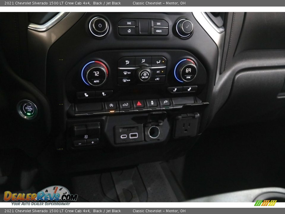 2021 Chevrolet Silverado 1500 LT Crew Cab 4x4 Black / Jet Black Photo #15
