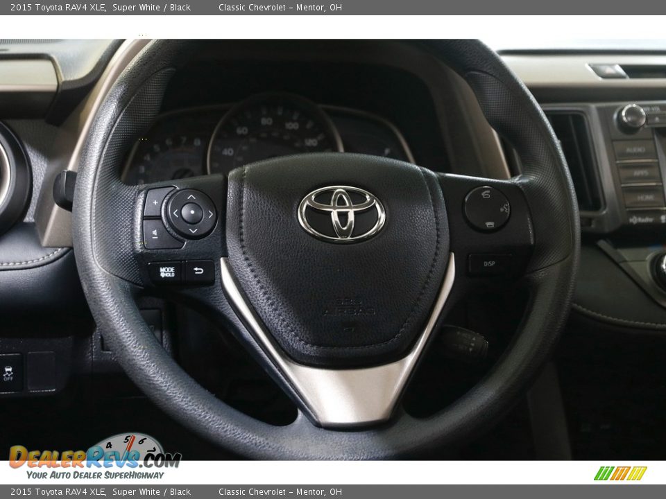 2015 Toyota RAV4 XLE Super White / Black Photo #7