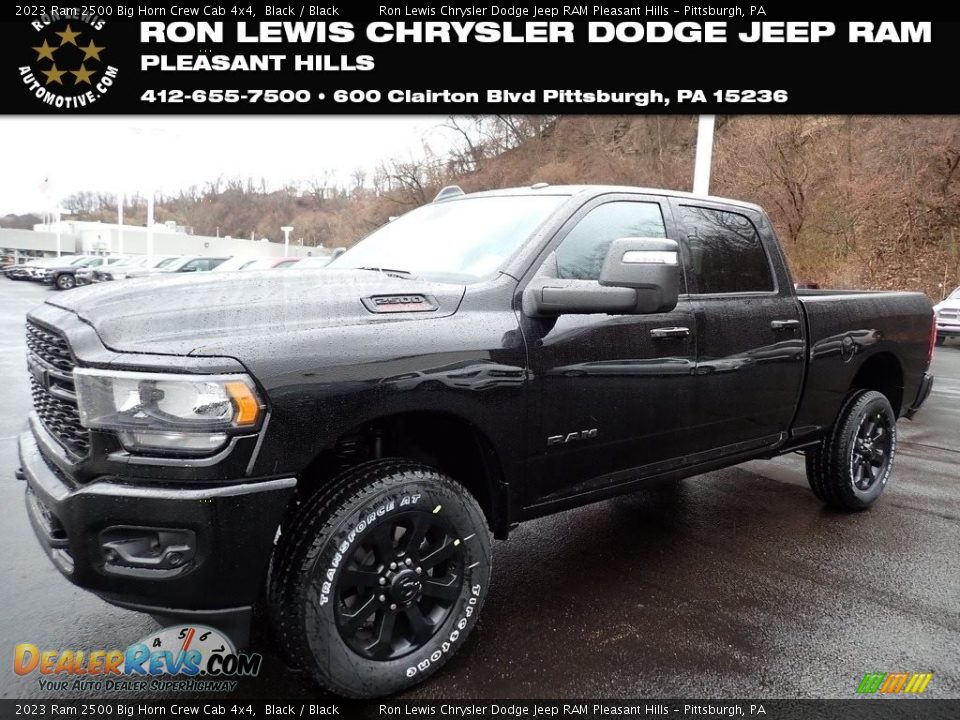 2023 Ram 2500 Big Horn Crew Cab 4x4 Black / Black Photo #1