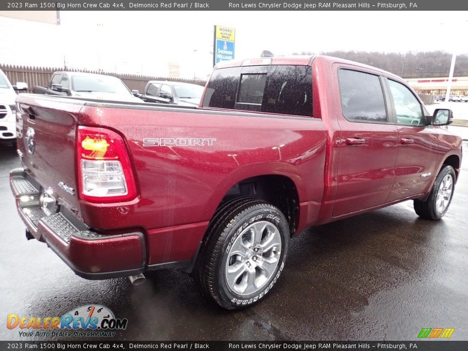 2023 Ram 1500 Big Horn Crew Cab 4x4 Delmonico Red Pearl / Black Photo #6