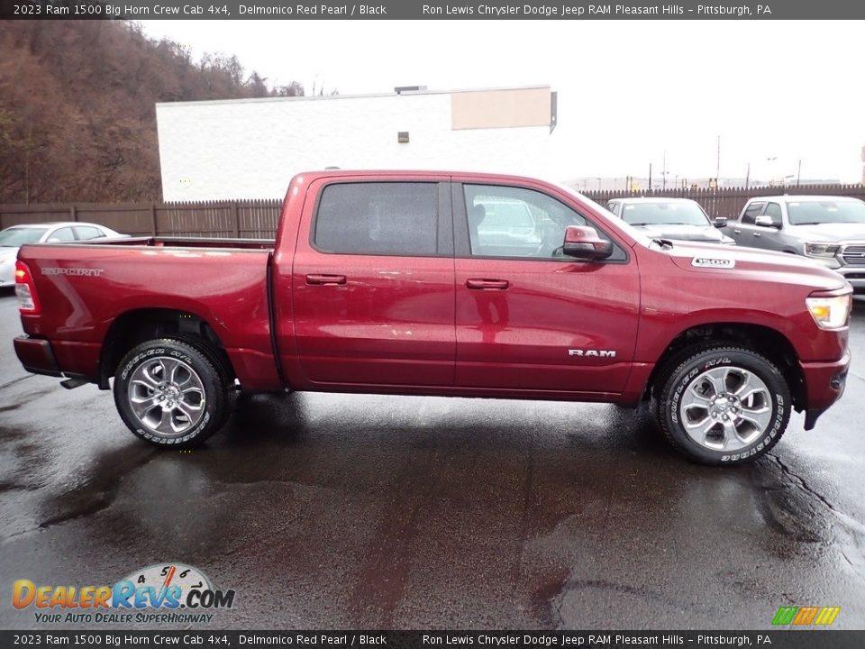 2023 Ram 1500 Big Horn Crew Cab 4x4 Delmonico Red Pearl / Black Photo #7