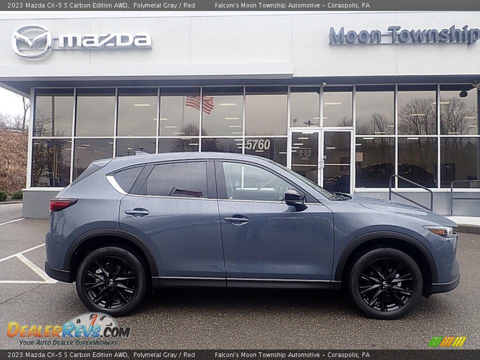 2023 Mazda CX-5 S Carbon Edition AWD Polymetal Gray / Red Photo #1
