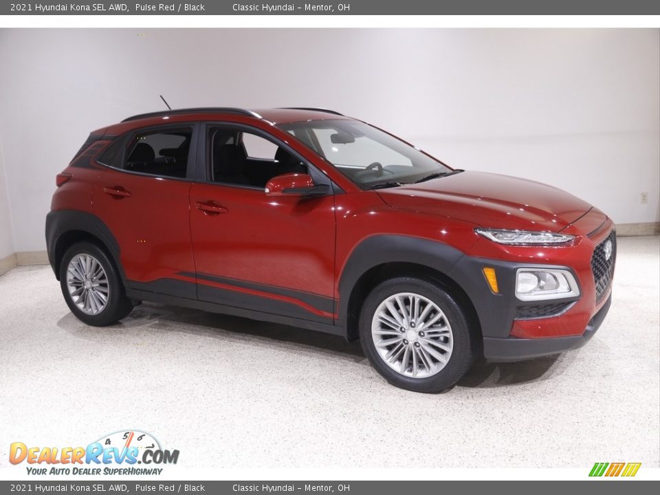 2021 Hyundai Kona SEL AWD Pulse Red / Black Photo #1