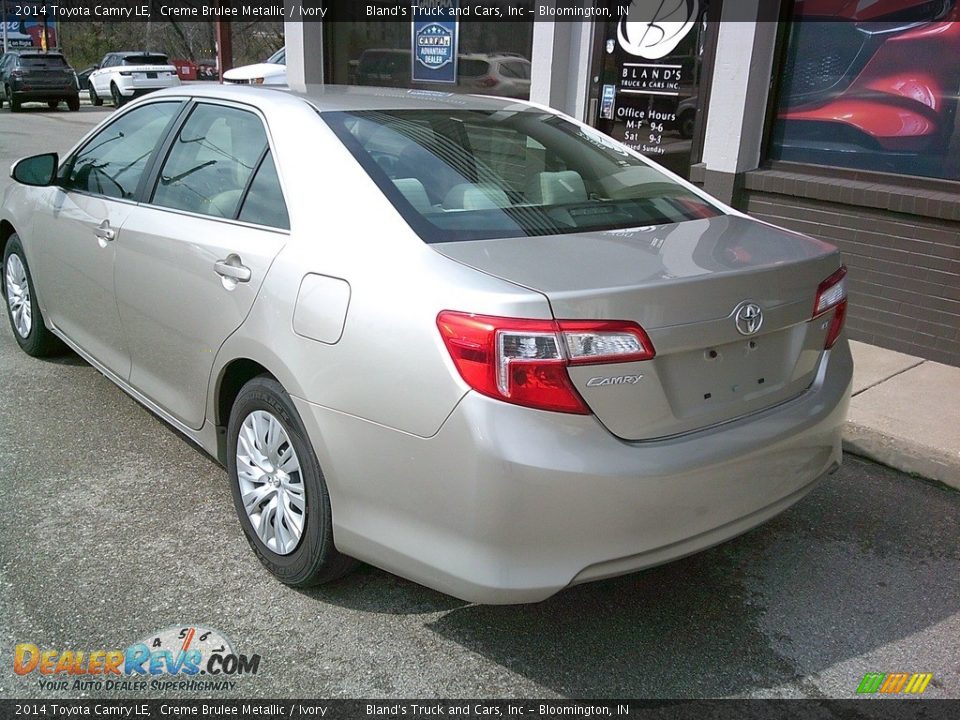 2014 Toyota Camry LE Creme Brulee Metallic / Ivory Photo #3