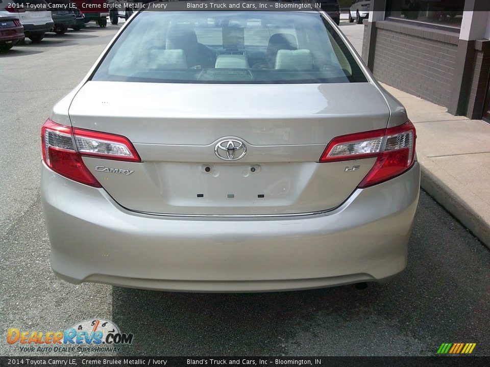 2014 Toyota Camry LE Creme Brulee Metallic / Ivory Photo #7