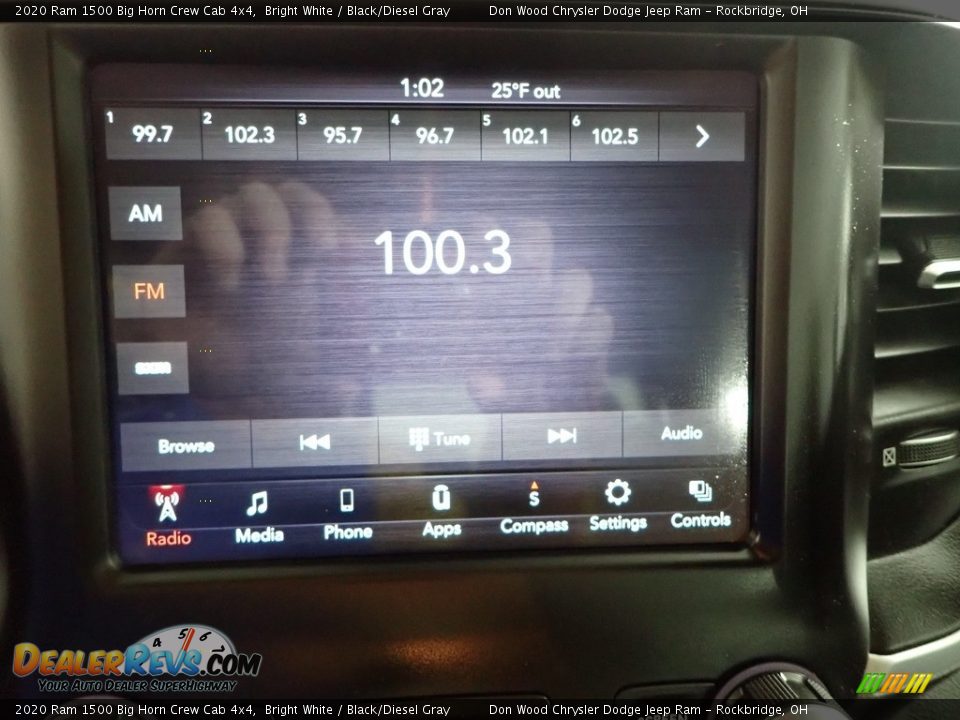 2020 Ram 1500 Big Horn Crew Cab 4x4 Bright White / Black/Diesel Gray Photo #2