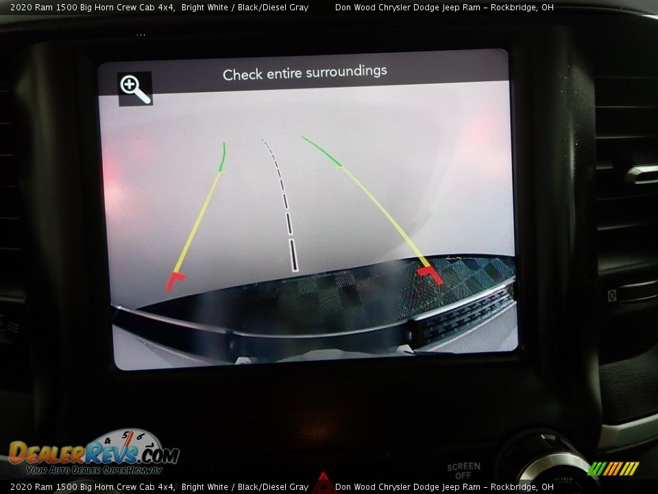 2020 Ram 1500 Big Horn Crew Cab 4x4 Bright White / Black/Diesel Gray Photo #3