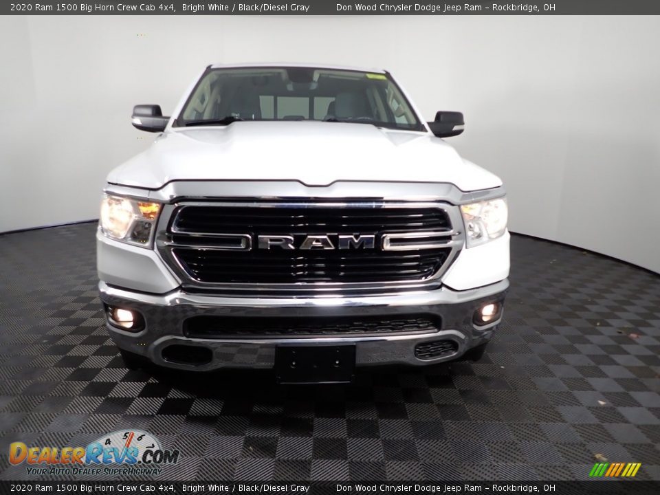 2020 Ram 1500 Big Horn Crew Cab 4x4 Bright White / Black/Diesel Gray Photo #4