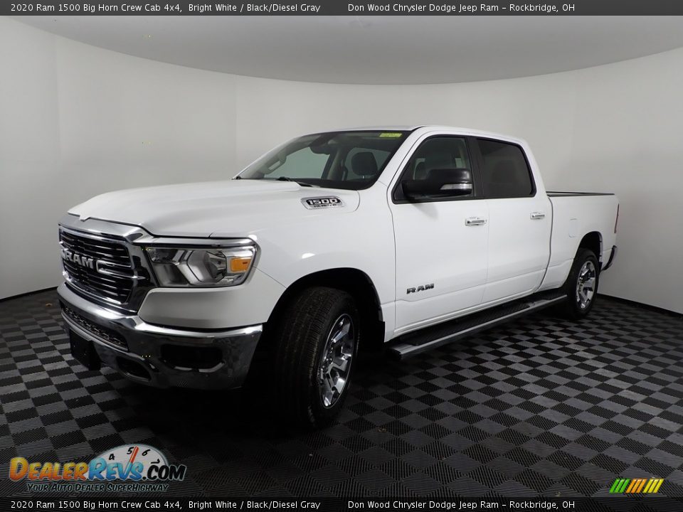 2020 Ram 1500 Big Horn Crew Cab 4x4 Bright White / Black/Diesel Gray Photo #5