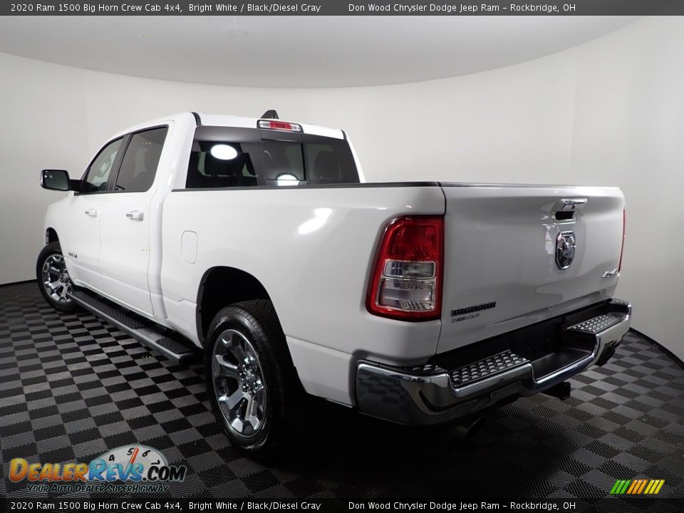 2020 Ram 1500 Big Horn Crew Cab 4x4 Bright White / Black/Diesel Gray Photo #6