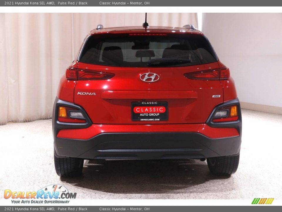 2021 Hyundai Kona SEL AWD Pulse Red / Black Photo #17