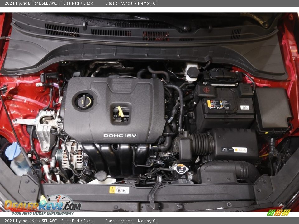 2021 Hyundai Kona SEL AWD Pulse Red / Black Photo #18