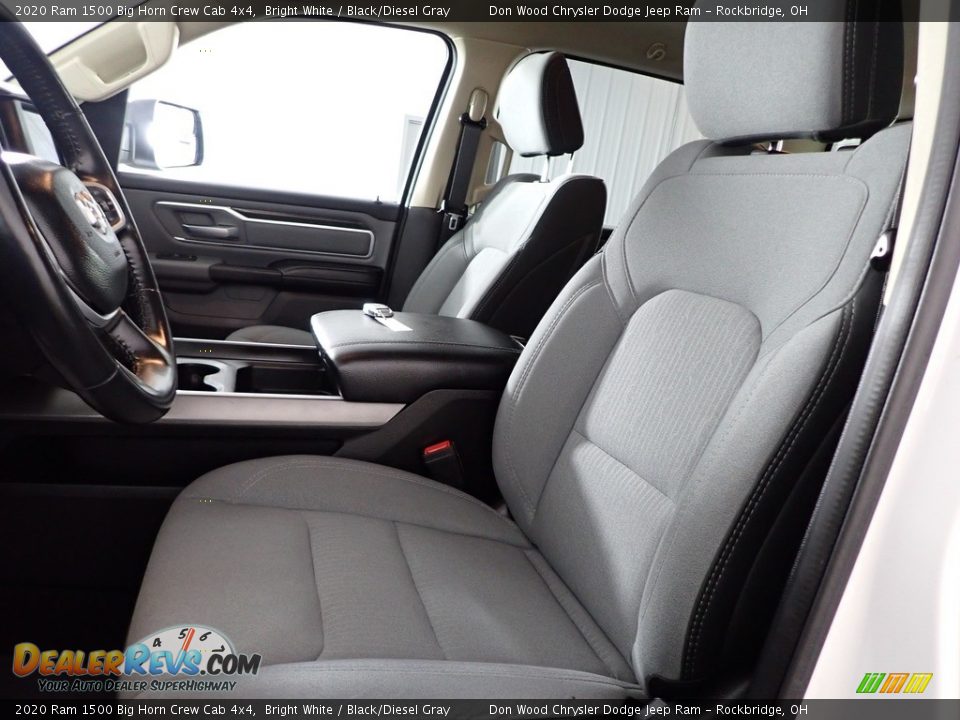 2020 Ram 1500 Big Horn Crew Cab 4x4 Bright White / Black/Diesel Gray Photo #13
