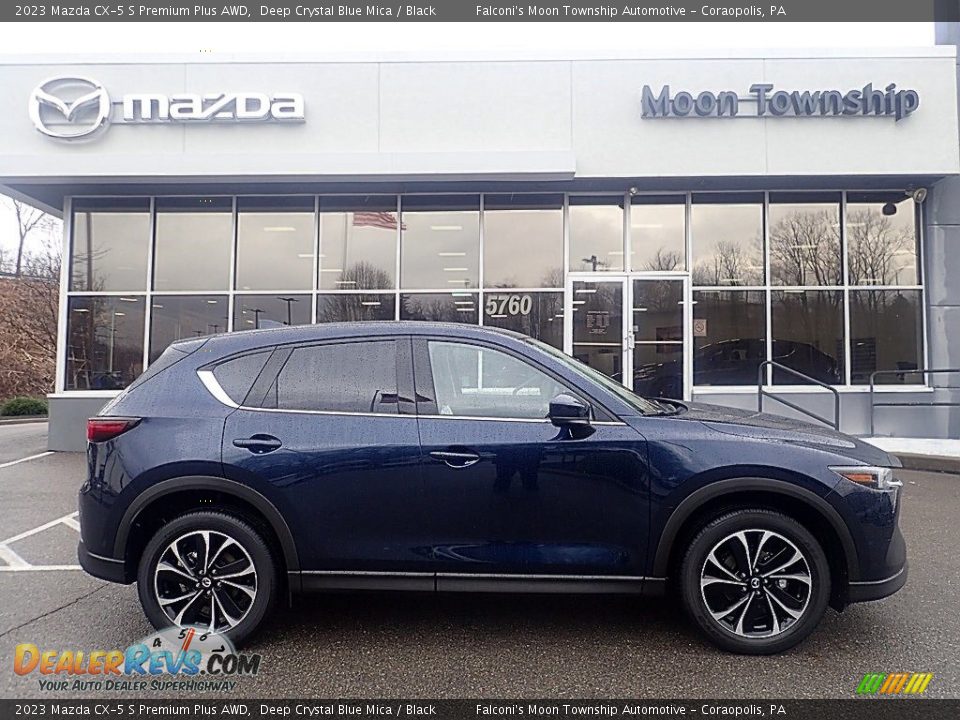 2023 Mazda CX-5 S Premium Plus AWD Deep Crystal Blue Mica / Black Photo #1