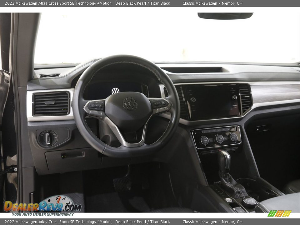 2022 Volkswagen Atlas Cross Sport SE Technology 4Motion Deep Black Pearl / Titan Black Photo #6