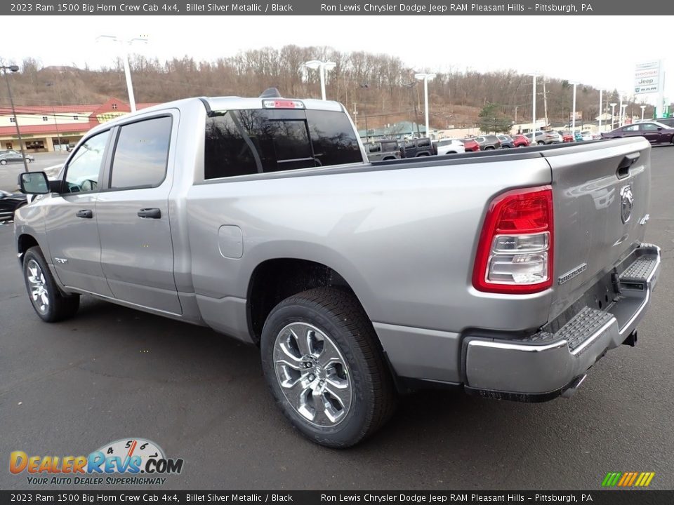 2023 Ram 1500 Big Horn Crew Cab 4x4 Billet Silver Metallic / Black Photo #3