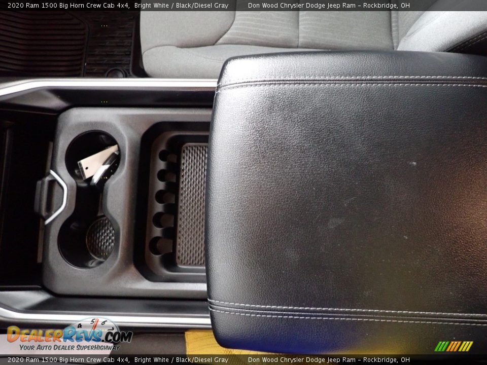 2020 Ram 1500 Big Horn Crew Cab 4x4 Bright White / Black/Diesel Gray Photo #20