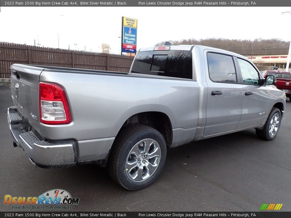 2023 Ram 1500 Big Horn Crew Cab 4x4 Billet Silver Metallic / Black Photo #6