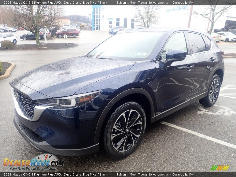 2023 Mazda CX-5 S Premium Plus AWD Deep Crystal Blue Mica / Black Photo #7