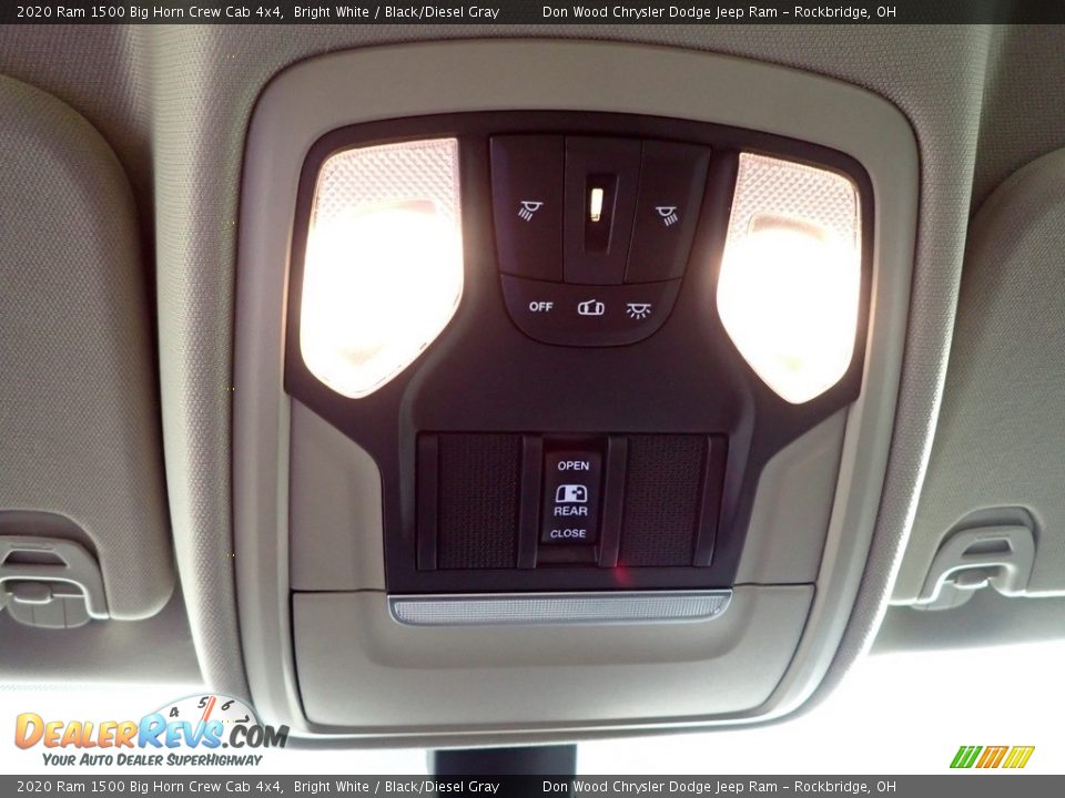 2020 Ram 1500 Big Horn Crew Cab 4x4 Bright White / Black/Diesel Gray Photo #24