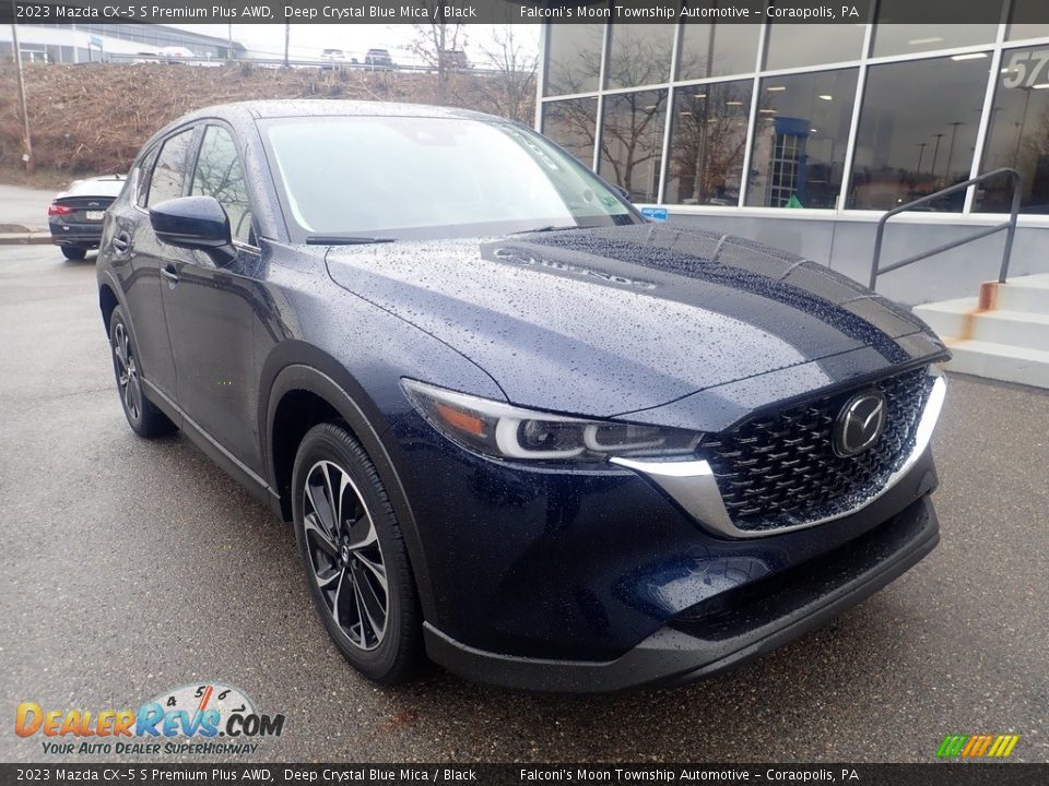 2023 Mazda CX-5 S Premium Plus AWD Deep Crystal Blue Mica / Black Photo #9