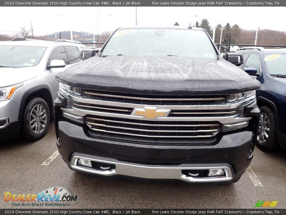 2019 Chevrolet Silverado 1500 High Country Crew Cab 4WD Black / Jet Black Photo #2