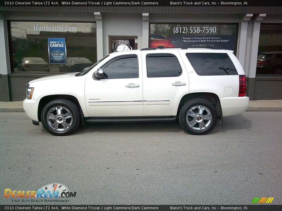 2010 Chevrolet Tahoe LTZ 4x4 White Diamond Tricoat / Light Cashmere/Dark Cashmere Photo #1